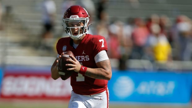 OU quarterback Spencer Rattler.